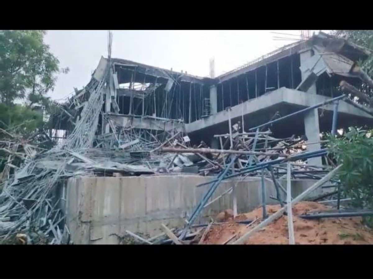 Hyderabad: 2 killed as under-construction building slab falls in Pahadishareef