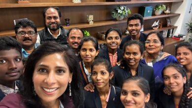 Gita Gopinath meets Andhra students at IMF