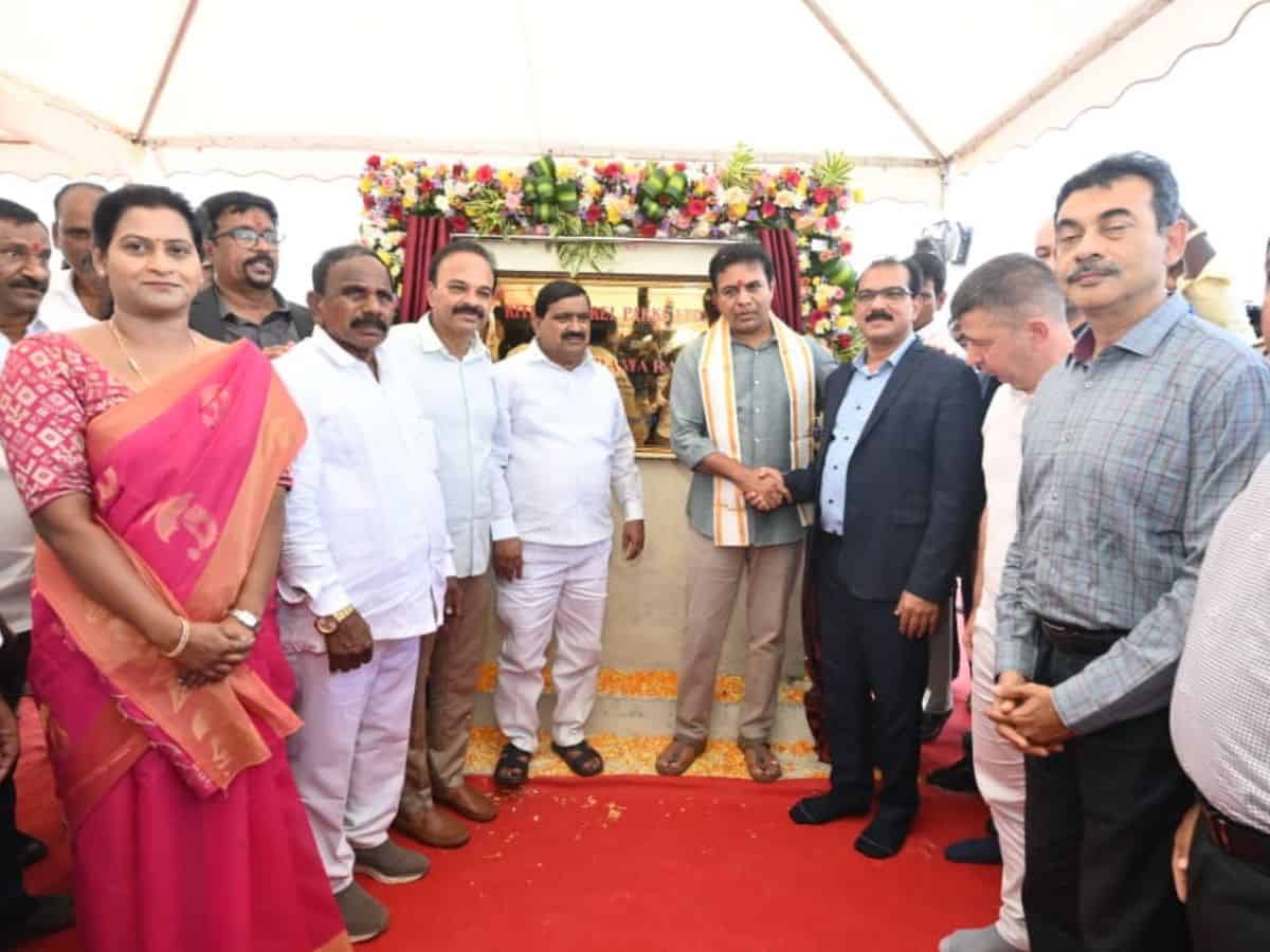 KTR broke ground for Kitex Group’s 2nd project in Telangana