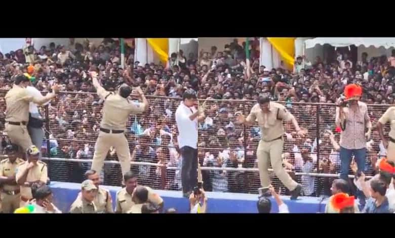 Watch: Hyderabad police dance during Ganesh fest at Tank Bund goes viral