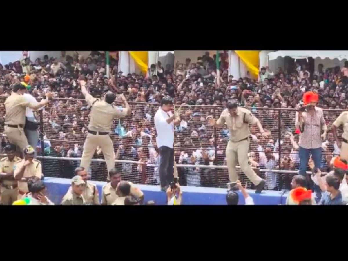 Watch: Hyderabad police dance during Ganesh fest at Tank Bund goes viral