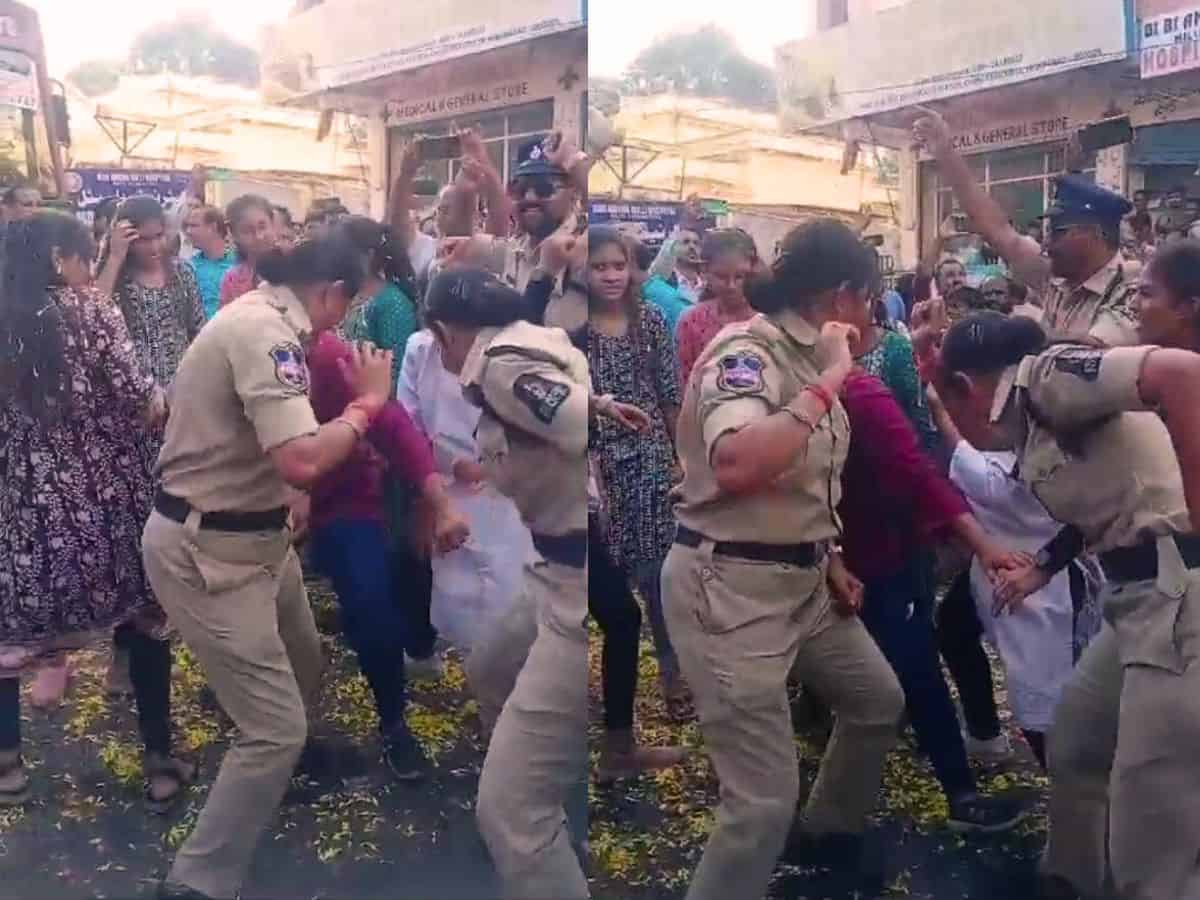 Hyderabad: Femals cops dance during Ganesh fest steals limelight