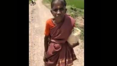 Telangana: Elderly woman walks 8 km barefoot to celebrate Raksha Bandhan