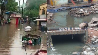 Hyderabad: Rain fury leaves Moula Ka Chilla in Yakutpura submerged in water