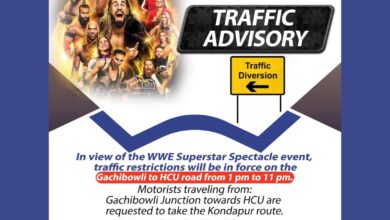 Hyderabad: Traffic restrictions in Gachibowli for WWE match