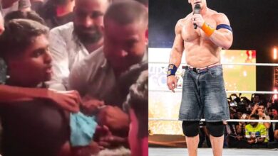 Watch: Fans tussle over John Cena's t-shirt amid WWE match in Hyderabad