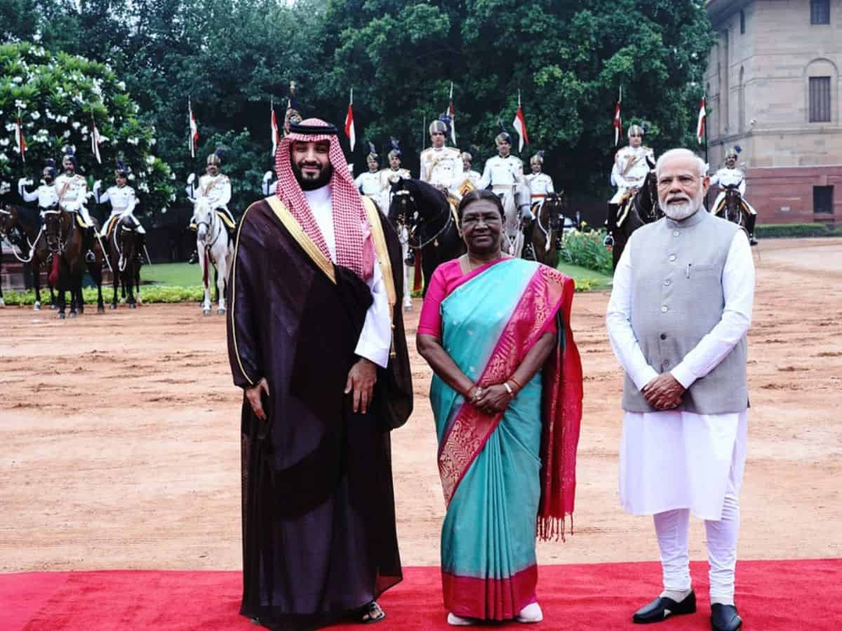 Video: Saudi Crown Prince accorded ceremonial reception at Rashtrapati Bhavan