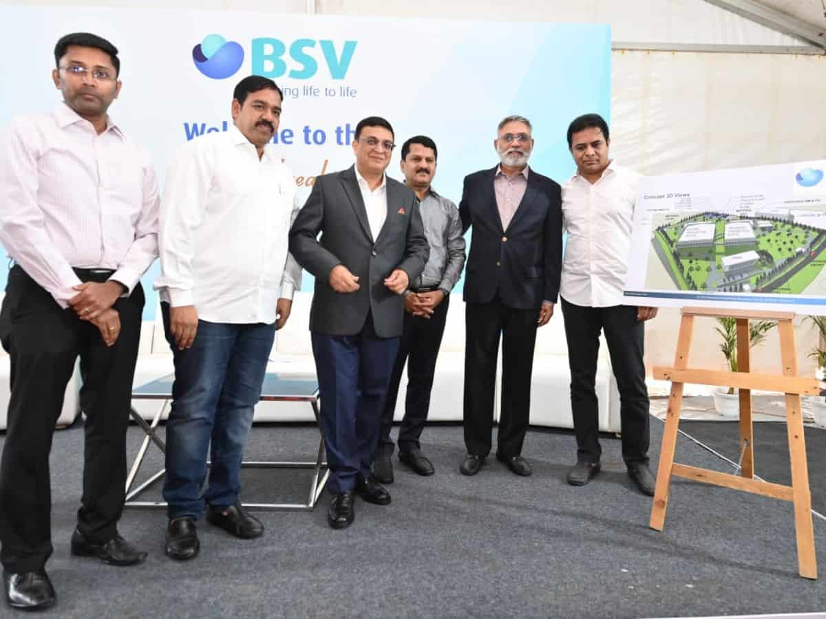 KTR breaks ground for BSV's pharmaceutical plant in Hyderabad
