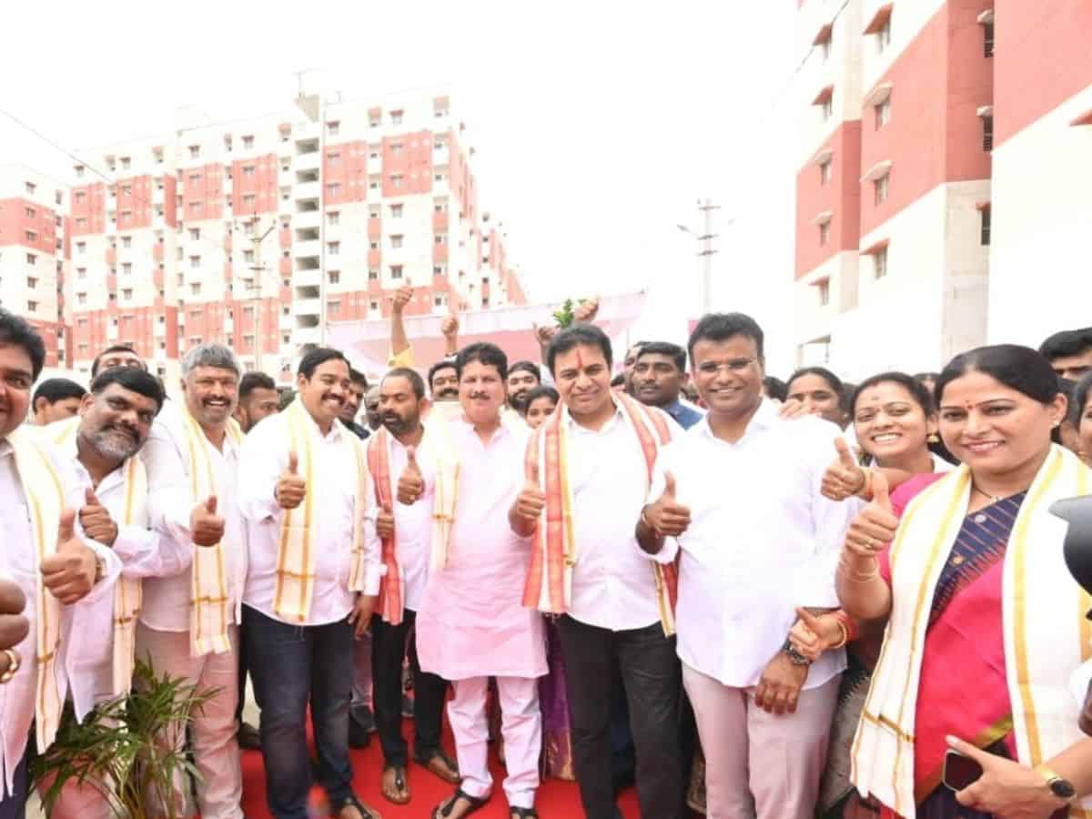 Congress, BJP members also got house in Telangana 2BHK scheme: KTR