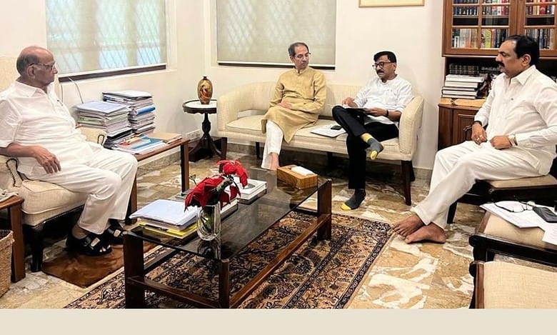 Uddhav holds talks with Pawar in Mumbai ahead of INDIA coordination panel meeting