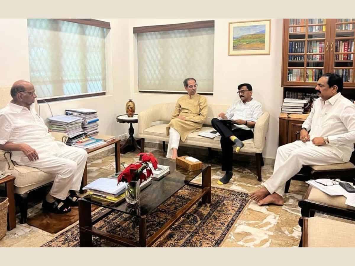 Uddhav holds talks with Pawar in Mumbai ahead of INDIA coordination panel meeting