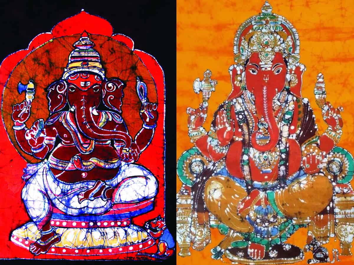 Ganesh Festival: Yasala Prakash draws series of paintings to celebrate the season
