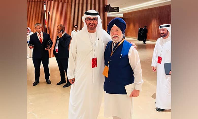 G20 Summit: Hardeep Puri meets COP28 Prez Sultan Al Jaber