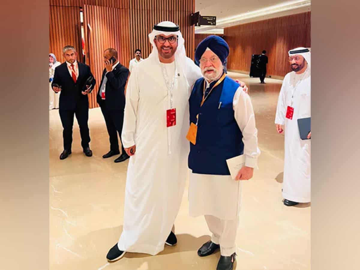 G20 Summit: Hardeep Puri meets COP28 Prez Sultan Al Jaber