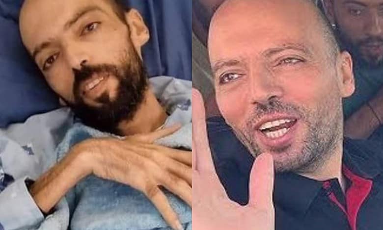 Palestinian prisoner Khalil Awawda who was on a 172-day hunger strike released