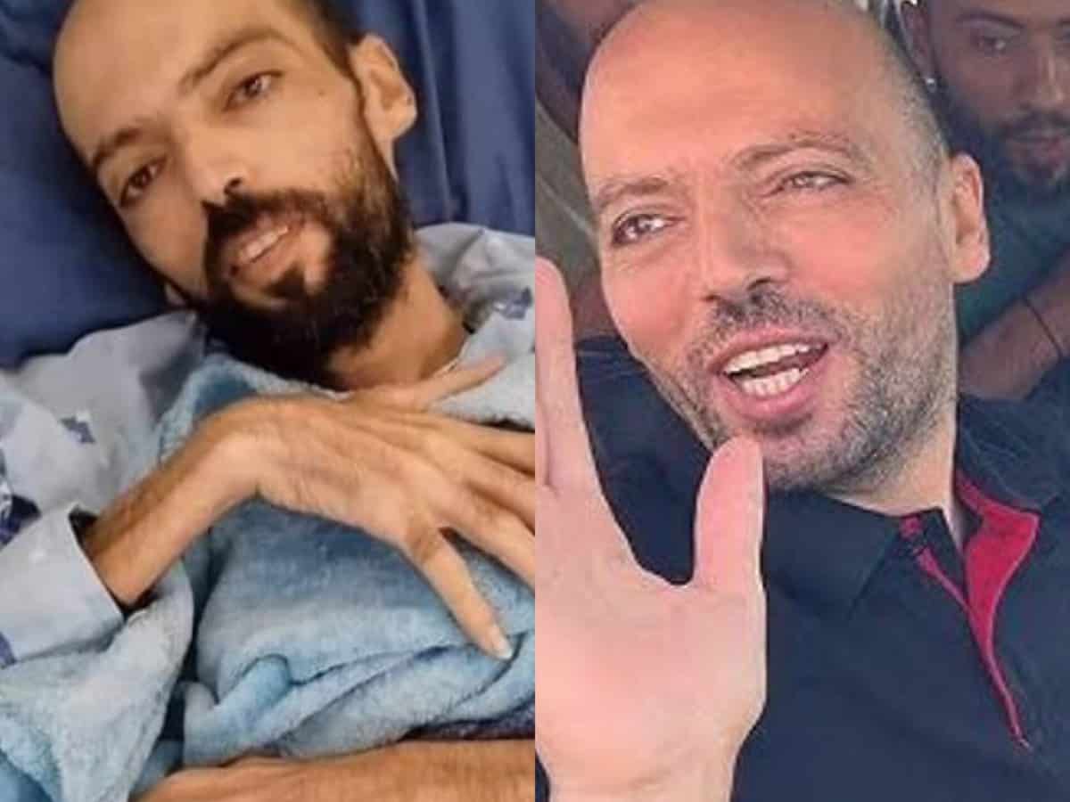 Palestinian prisoner Khalil Awawda who was on a 172-day hunger strike released