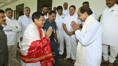 Meghalaya CM pays courtesy visit to KCR at Pragathi Bhavan