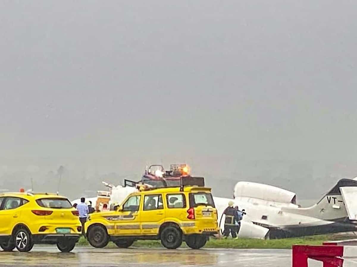 Small aircraft skids off runway at Mumbai airport; 8 injured