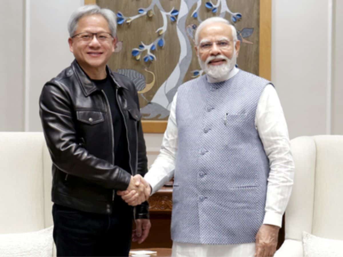 PM Modi meets Nvidia chief Jensen Huang