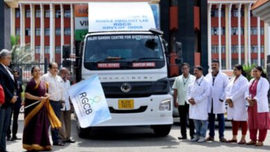 RGCB rolled out a fully-equipped mobile virology testing laboratory