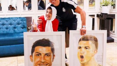 Watch: Ronaldo's heartwarming encounter with Iranian painter Fatemeh Hamami