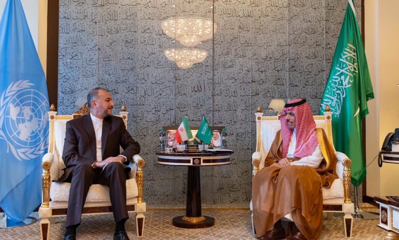 Iranian, Saudi FMs discuss ties on sidelines of UN assembly