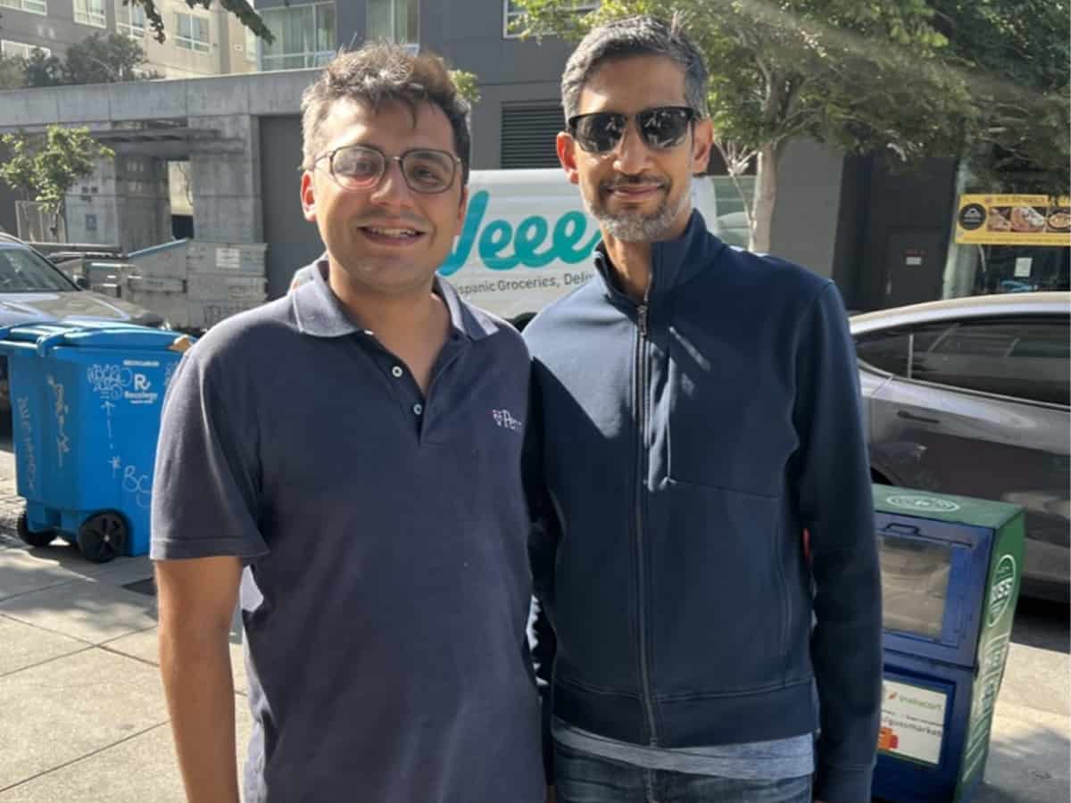 Bengaluru techie meets Sundar Pichai on streets of San Francisco