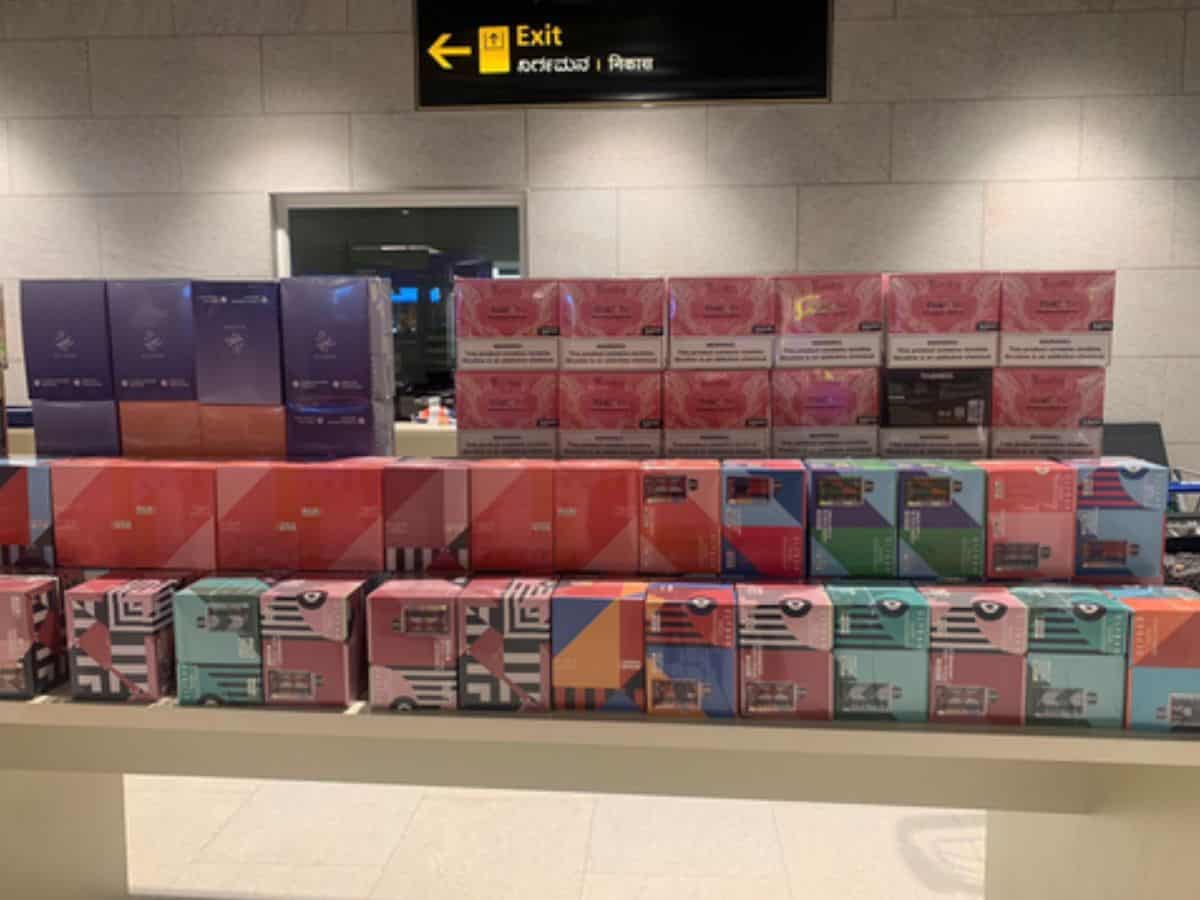 Two held at Bengaluru Airport with e-cigarettes