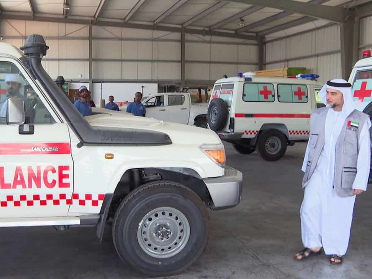 UAE dispatches ship carrying 23 ambulances to Ukraine