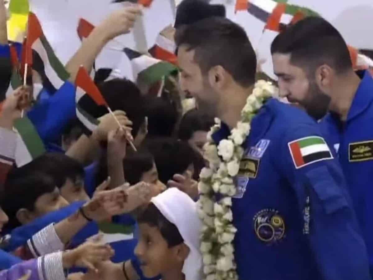 UAE astronaut Sultan Al Neyadi receives a hero's welcome in Abu Dhabi