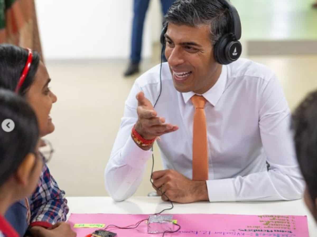 UK PM Rishi Sunak seen wearing boAt headphones