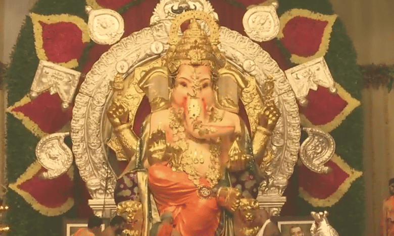 Lord Ganesh idol adorned with 69 kg gold, 336 kg silver in Mumbai
