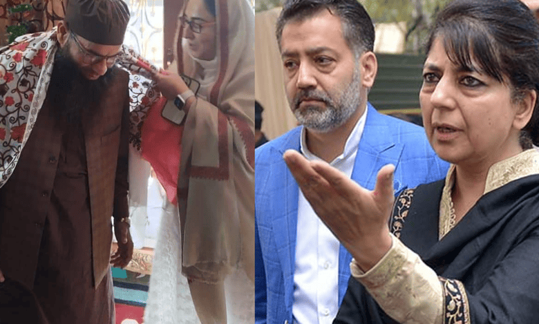 Mehbooba Mufti attacks BJP for felicitating religious preacher booked under PSA