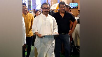 Aamir Khan attends BJP president Ashish Shelar's Ganesh Chaturthi celebrations