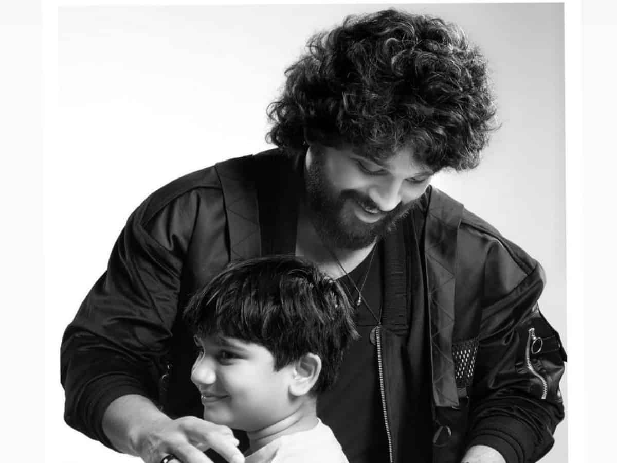 Allu Arjun spends some quality time with son Allu Ayaan