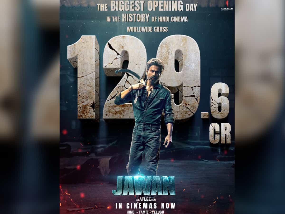 Jawan becomes biggest opening film of Hindi cinema with Rs 129 cr worldwide, surpasses Pathaan