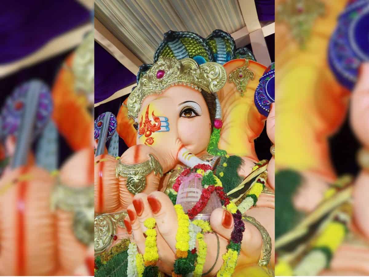 Ganesh procession in Hyderabad