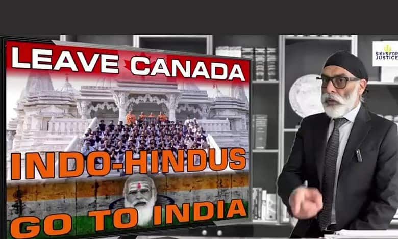 Khalistani leader threatens Indo-Canadian Hindus, asks them to leave