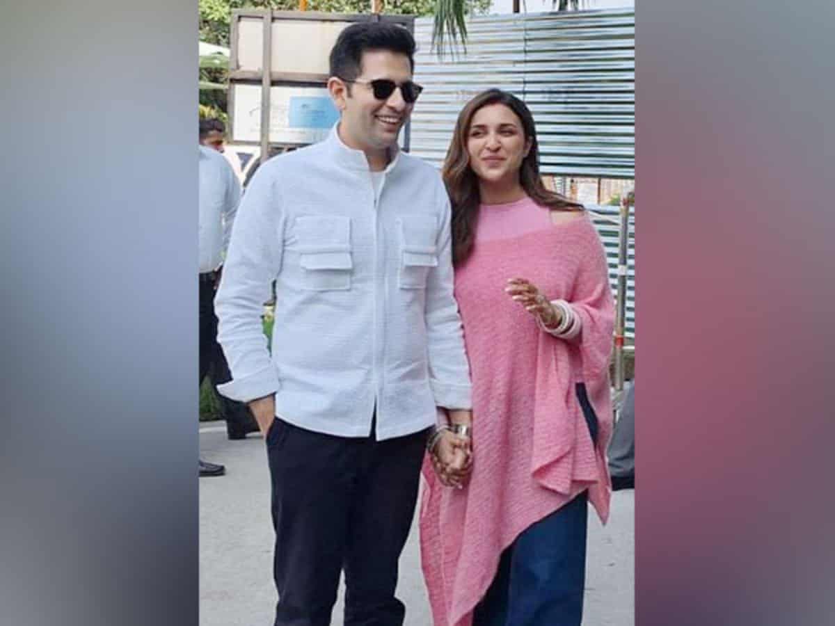 Parineeti Chopra, Raghav Chadha's 1st public appearance as newlyweds