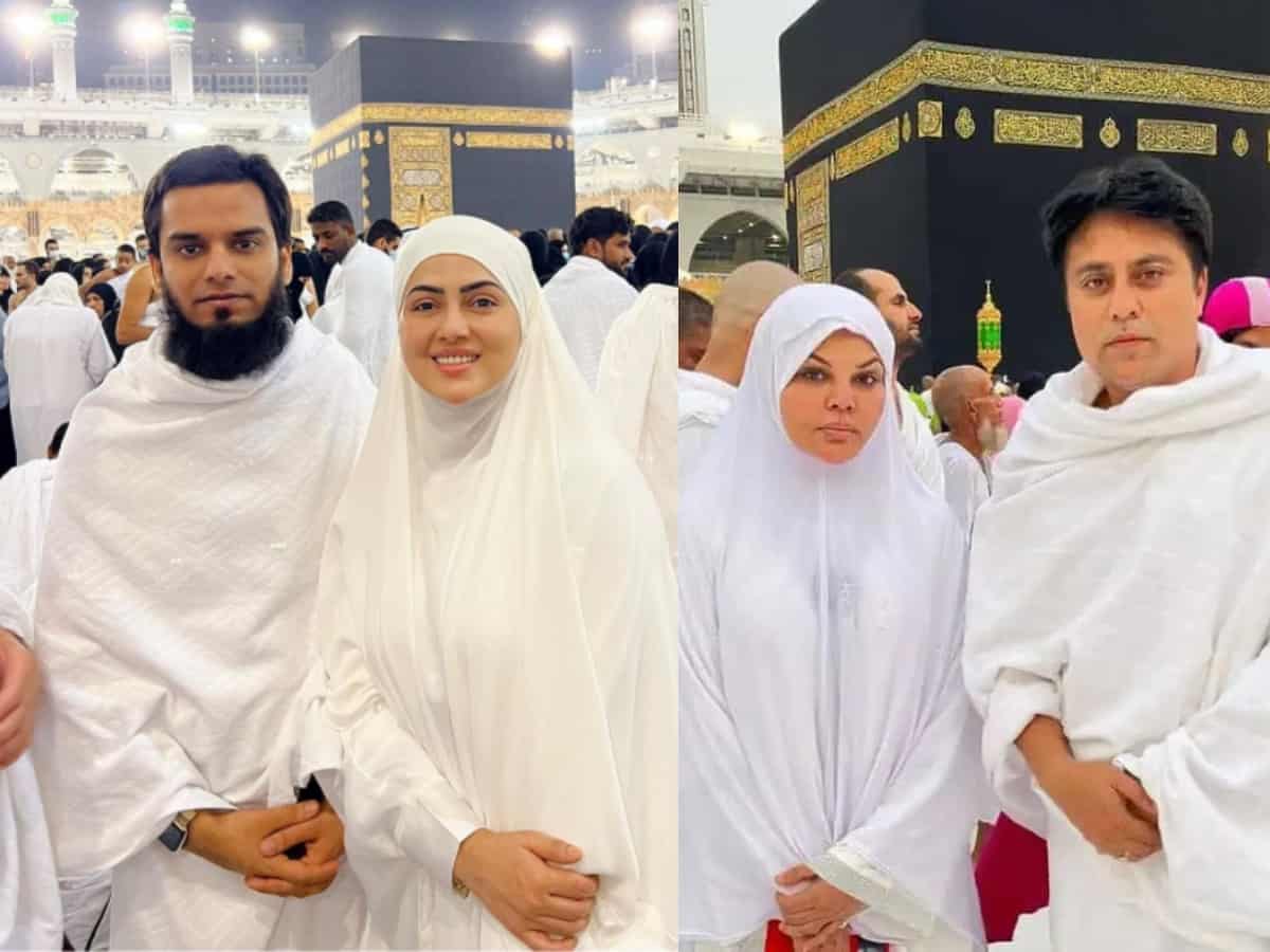 Sana Khan, Mufti Anas' reaction to Rakhi Sawant's Umrah goes viral