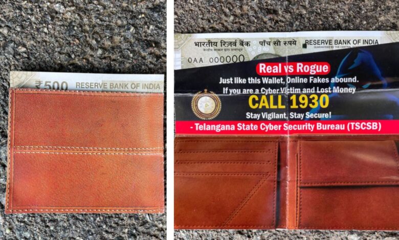 Creative pamphlet to make people aware of cyber crimes