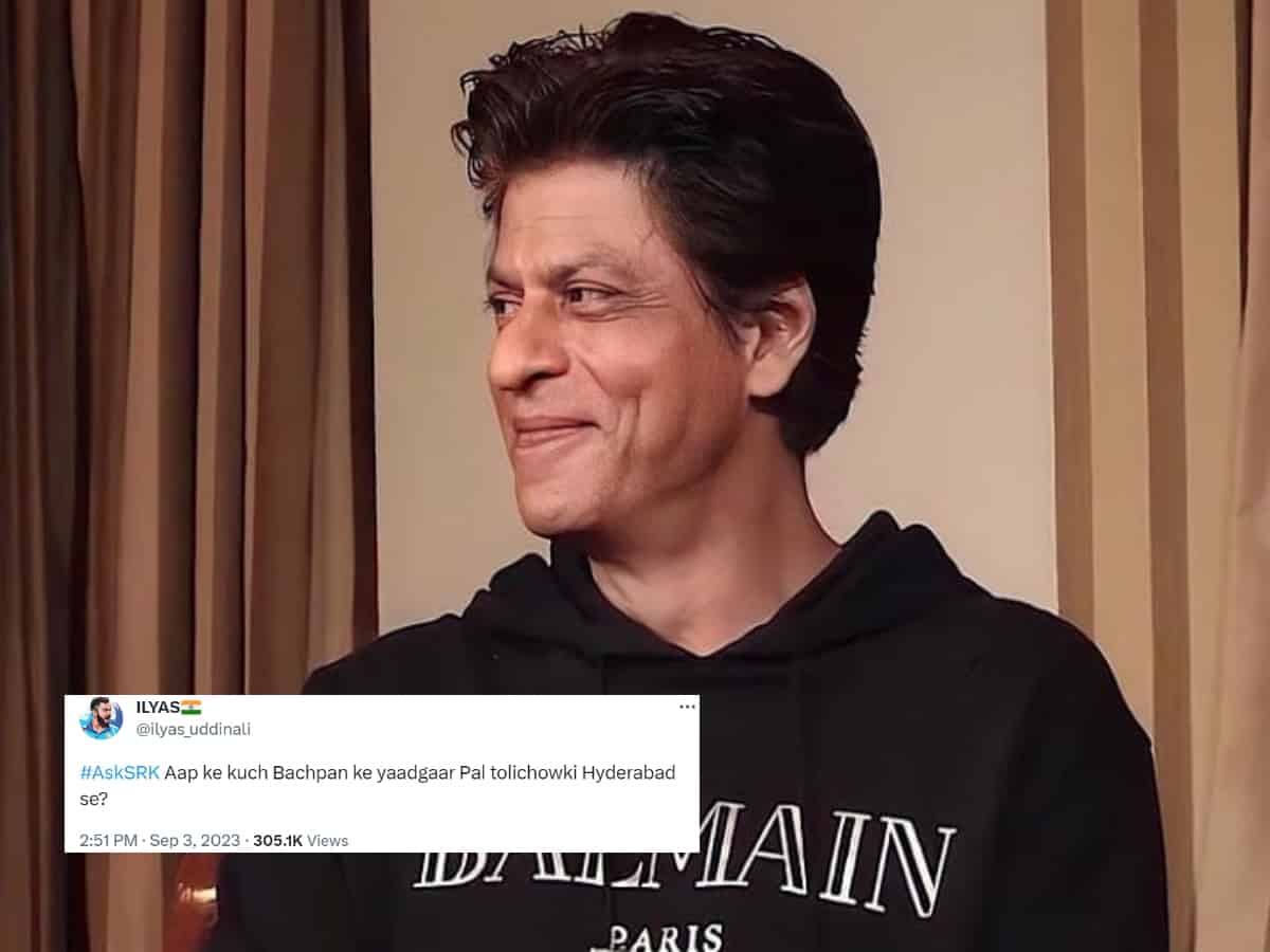 Shah Rukh Khan's tweet on Tolichowki, Hyderabad goes viral