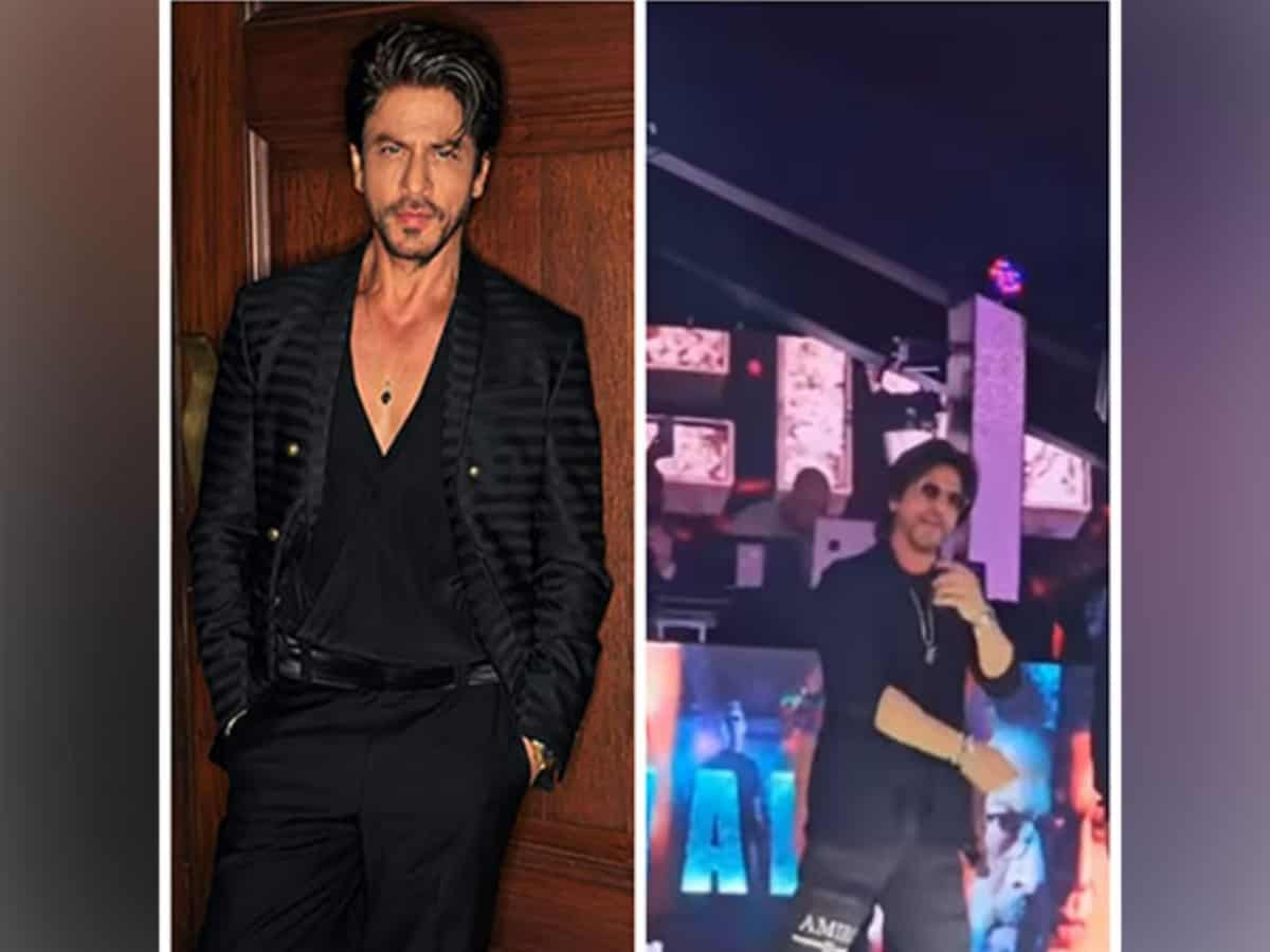SRK dances with fans at a club in Dubai, check out videos