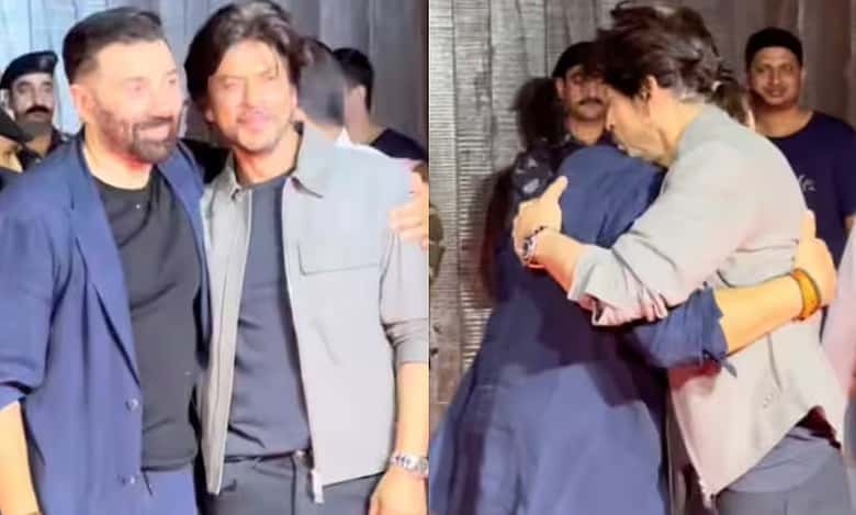 SRK talks about son Aryan Khan to Sunny Deol at 'Gadar 2' success bash