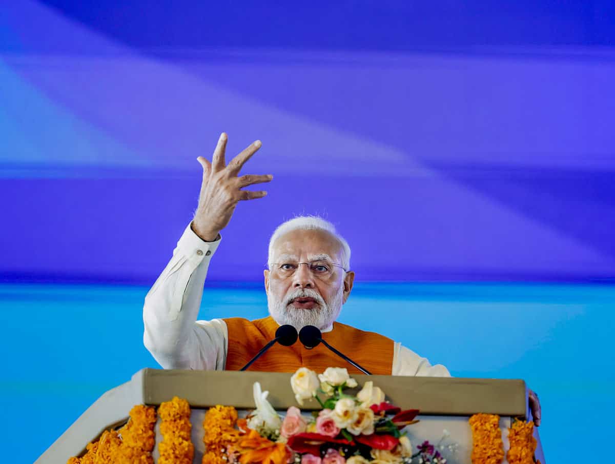 In pics: Prime Minister Narendra Modi in Telangana