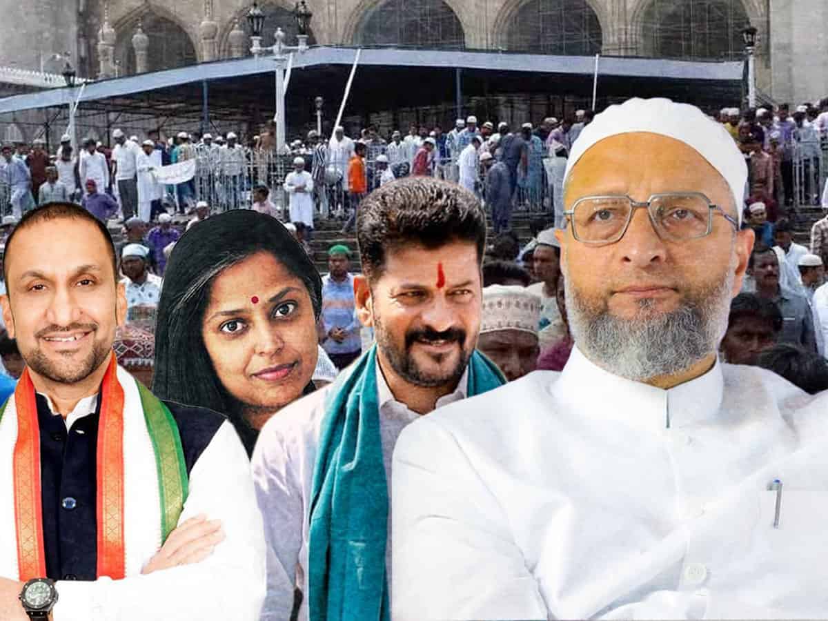 Hyderabad: Behind Owaisi's 'anti-Muslim' branding of Congress candidates