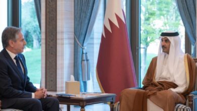 Blinken hold talks on Israel-Palestine conflict with Qatar's Emir, PM