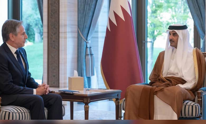 Blinken hold talks on Israel-Palestine conflict with Qatar's Emir, PM