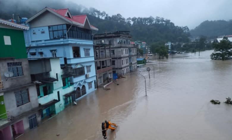 Cloud burst in Sikkim