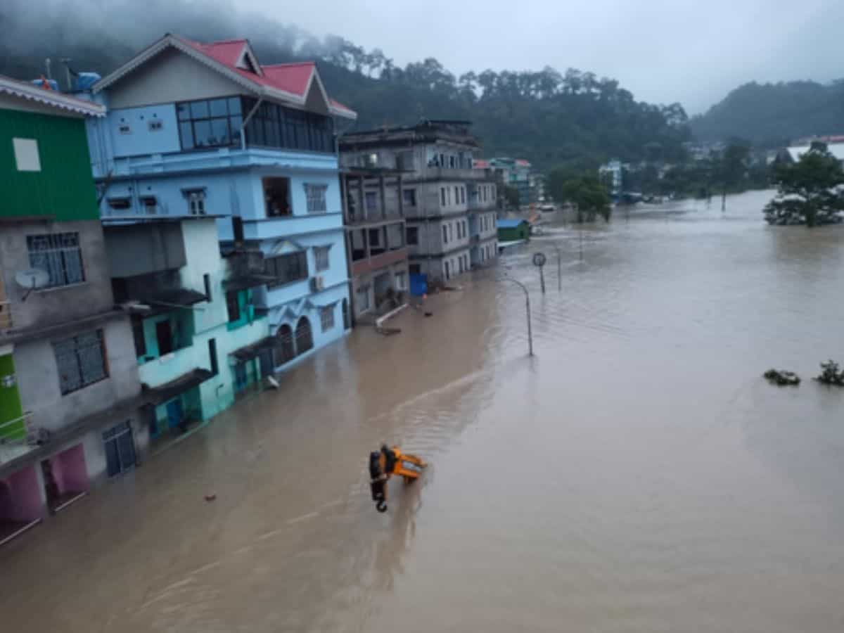 Cloud burst in Sikkim